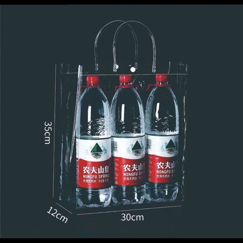 Plastic Transparent Bag/ PVC Bag Transparent Tote handbag gift Clear Gift Packaging Bag
