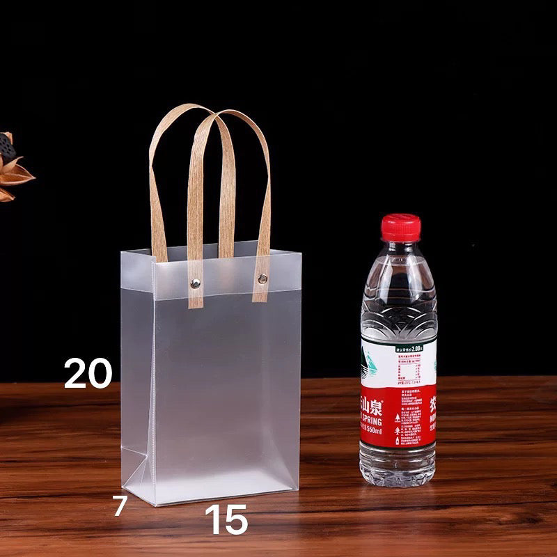 Frosted Tote Bag Plastic Gift Bag Souvenir Bag