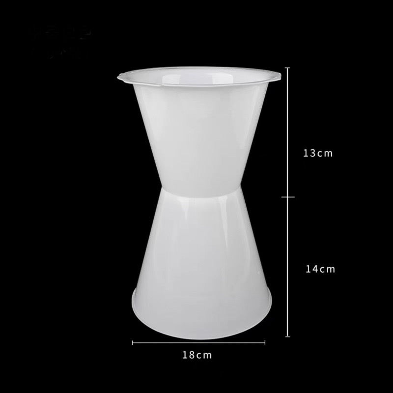 10sets Flower Artifact Bouquet Standee Plastic Bucket Cylinder Floral Base