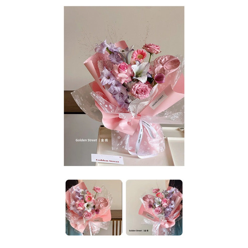 20pcs Full Butterfly Wrappers Bouquet Wrapping Material (Waterproof)