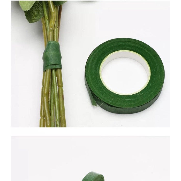 Floral Tape Florist Elastic Tape Self Adhesive Green Paper Type Floral Tape