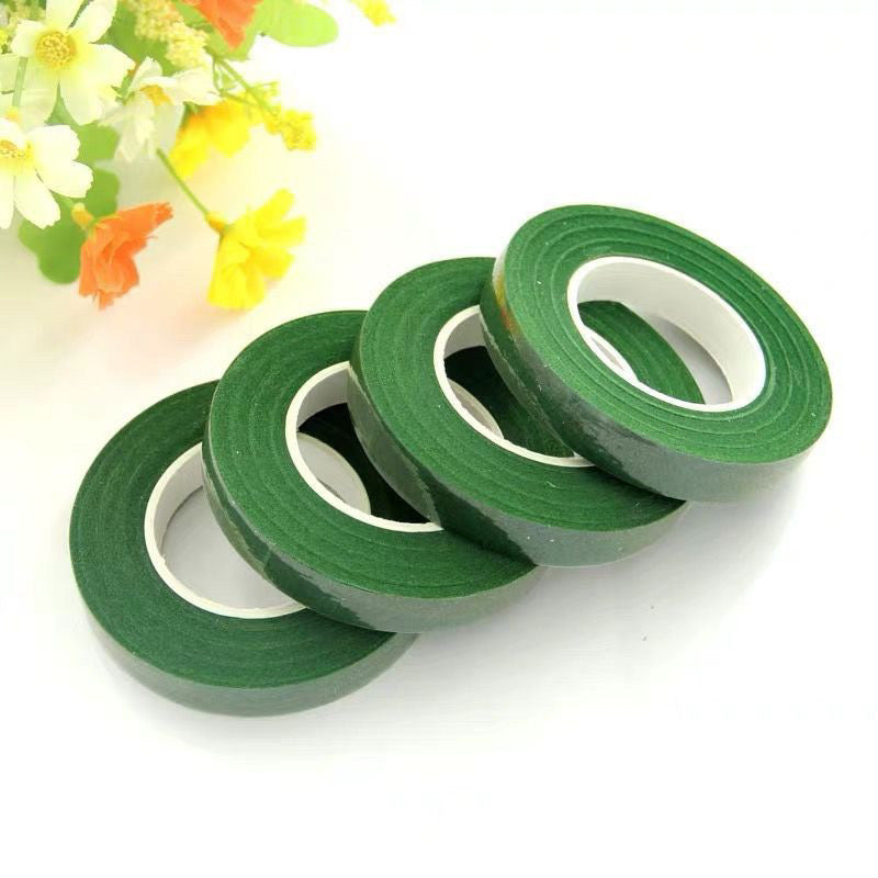 Floral Tape Florist Elastic Tape Self Adhesive Green Paper Type Floral Tape