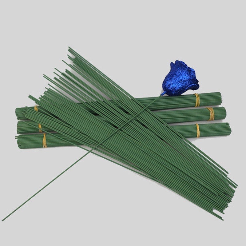 50pcs Floral bamboo Stick Flower Iron Wire DIY Bouquet Making Material for Flower Arrangement