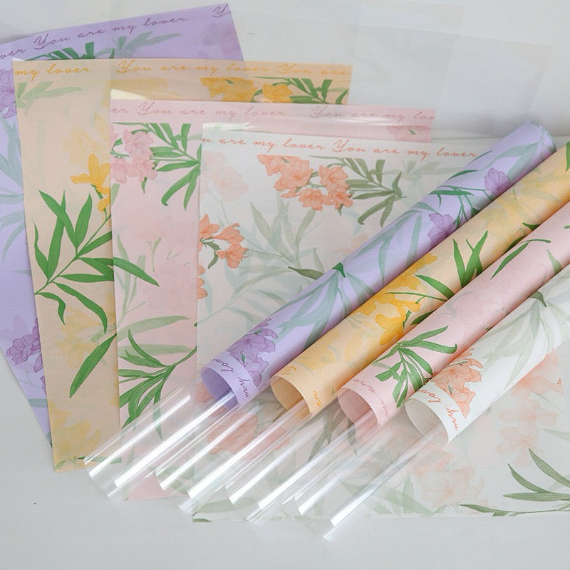 20pcs Single Stem Floral Wrappers Bouquet Wrapping Paper