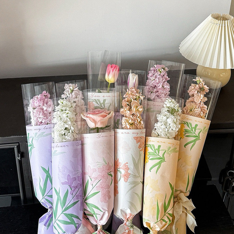 20pcs Single Stem Floral Wrappers Bouquet Wrapping Paper
