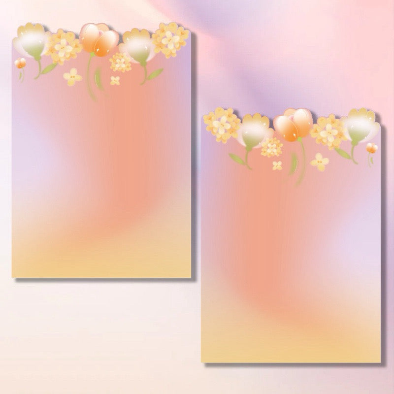 10pcs Flower Border Design Wrapper Bouquet Wrapping Paper
