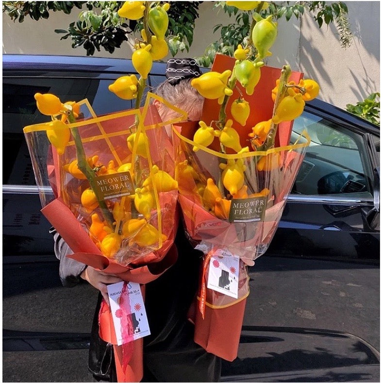 20in1 Pack Transparent Colored Lining Wrappers Bouquet Wrapping Material (Waterproof)