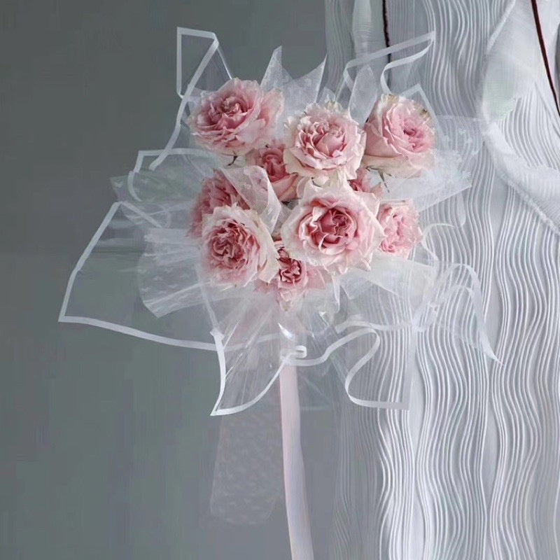 20in1 Pack Transparent Colored Lining Wrappers Bouquet Wrapping Material (Waterproof)
