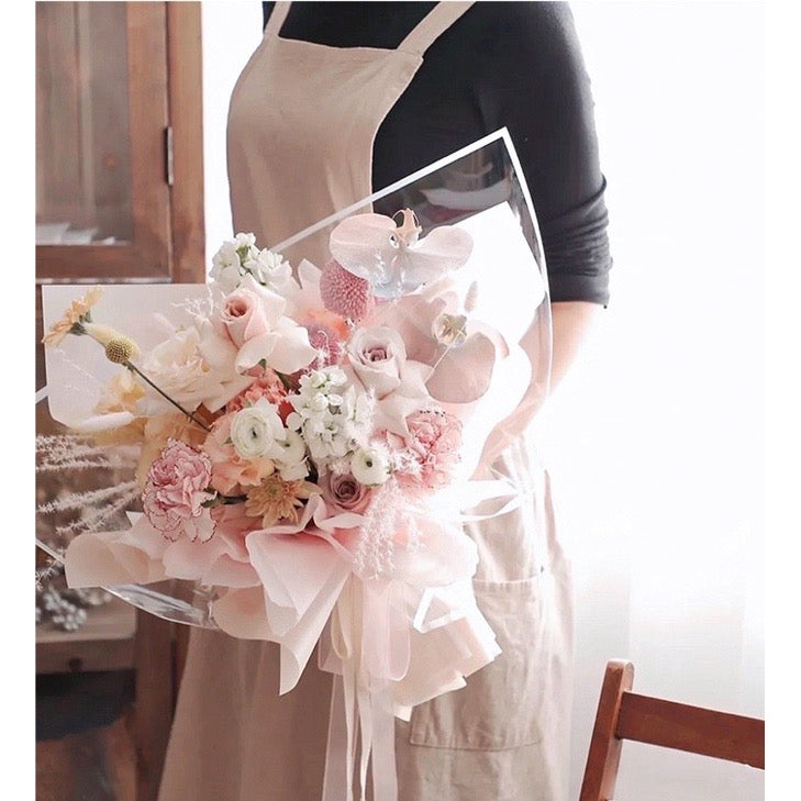 20in1 Pack Transparent Colored Lining Wrappers Bouquet Wrapping Material (Waterproof)
