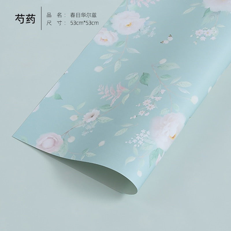 10pcs Spring Flower Design Wrapper Bouquet Wrapping Paper