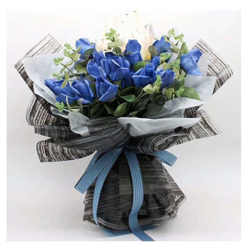 20in1 Pack BLURRED Lines Wrapper Bouquet Wrapping Material (Waterproof)