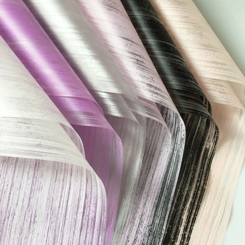 20in1 Pack BLURRED Lines Wrapper Bouquet Wrapping Material (Waterproof)
