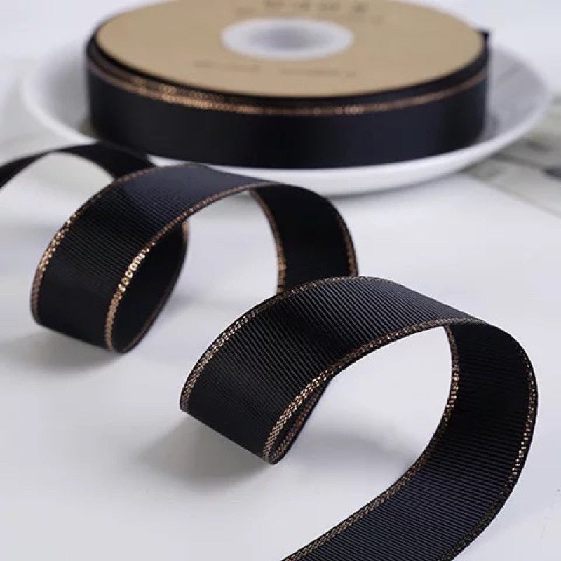 Quality Gold Lining Style Ribbon Gift Wrapping Bouquet Ribbon
