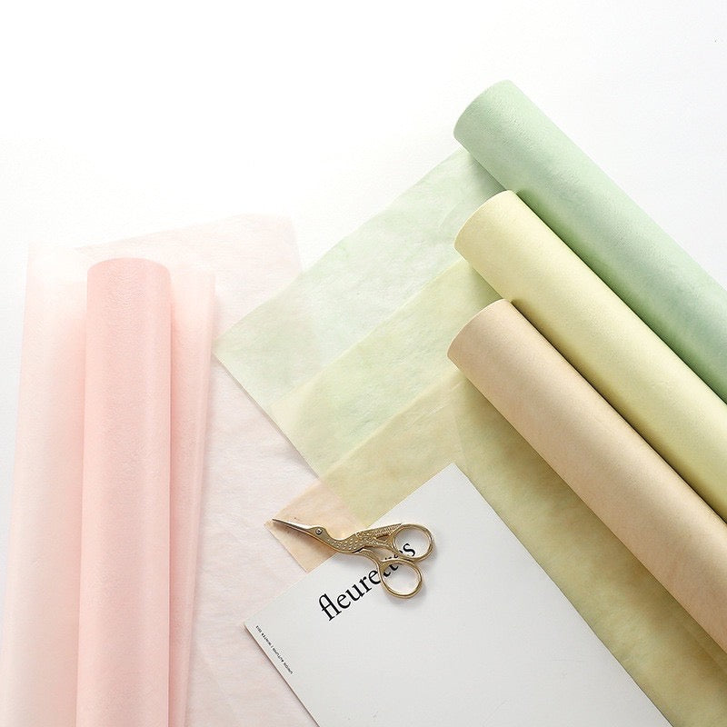 Floral Wrapping Plain Milky Roll Bouquet Wrapper
