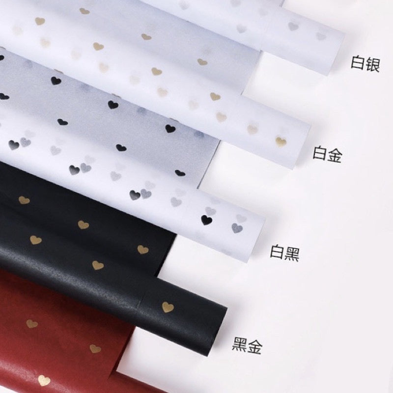 28pcs Heart Snow Sydney Cloth Floral Lining Wrappers Bouquet Wrapping Material