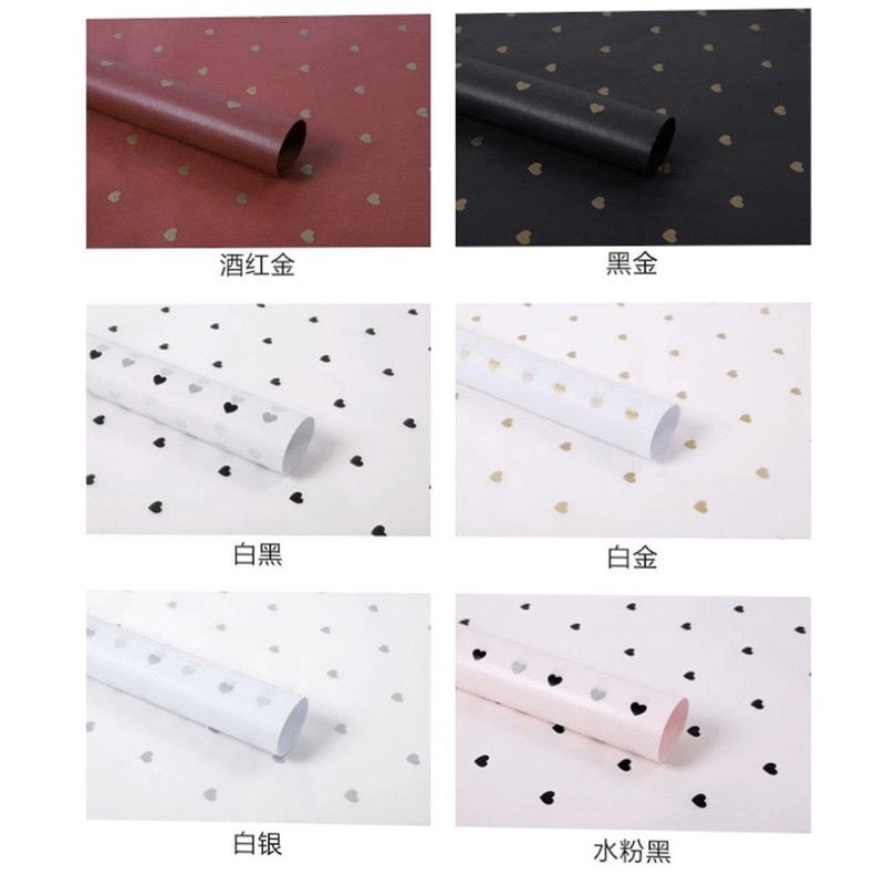 28pcs Heart Snow Sydney Cloth Floral Lining Wrappers Bouquet Wrapping Material