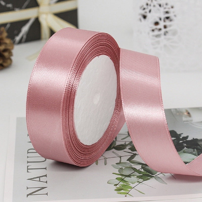 25Yards Plain Gift Wrapping Bouquet Ribbon Satin Ribbon