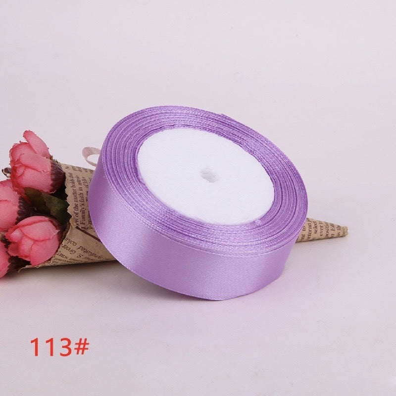 25Yards Plain Gift Wrapping Bouquet Ribbon Satin Ribbon