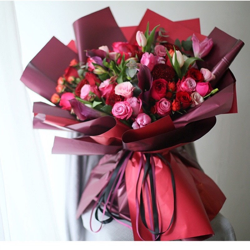 20pcs Two-Sided Wrappers Flower Bouquet Wrappers