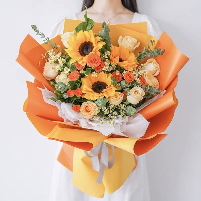 20pcs Two-Sided Wrappers Flower Bouquet Wrappers