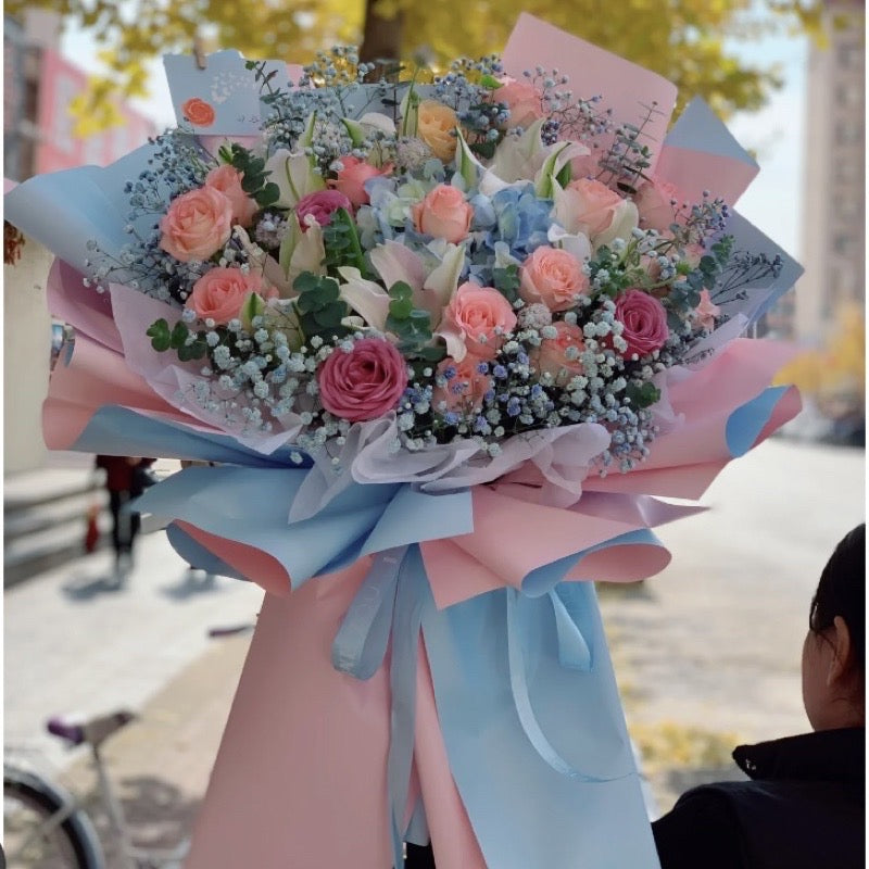 20pcs Two-Sided Wrappers Flower Bouquet Wrappers