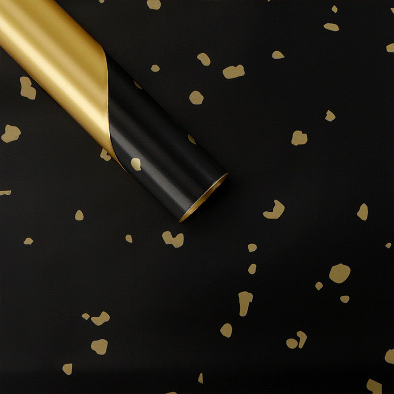 20pcs Gold Sparkle Double-Sided Wrappers Bouquet Wrapping Materials (Waterproof)