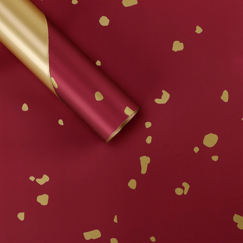 20pcs Gold Sparkle Double-Sided Wrappers Bouquet Wrapping Materials (Waterproof)