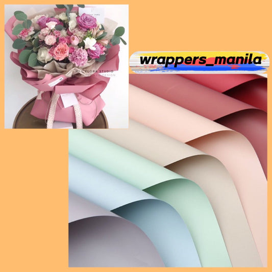 20in1 Pack Thick Plain Colored Wrappers Bouquet Wrapping Materials (Waterproof)