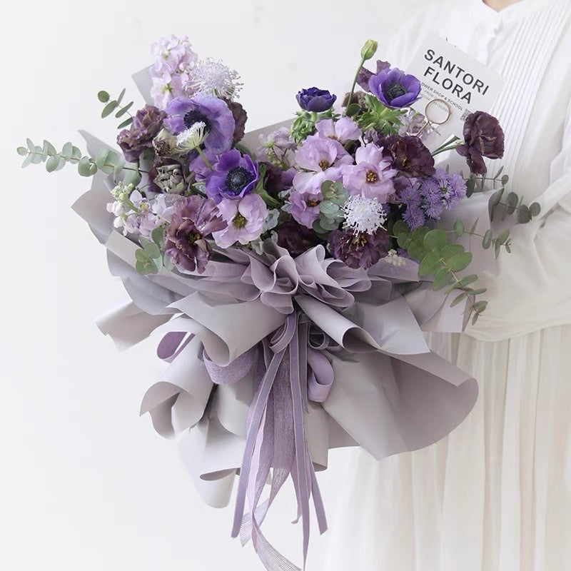 20in1 Pack Thick Plain Colored Wrappers Bouquet Wrapping Materials (Waterproof)