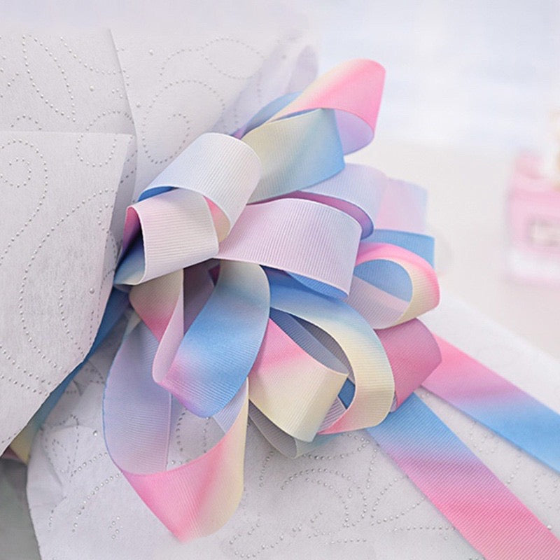 35meter Rainbow Color Ribbon Gift Wrapping Bouquet Ribbon