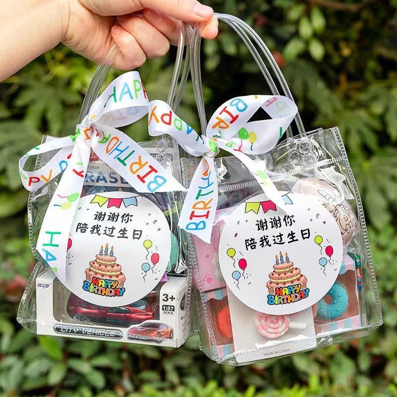 Plastic Transparent Bag/ PVC Bag Transparent Tote handbag gift Clear Gift Packaging Bag