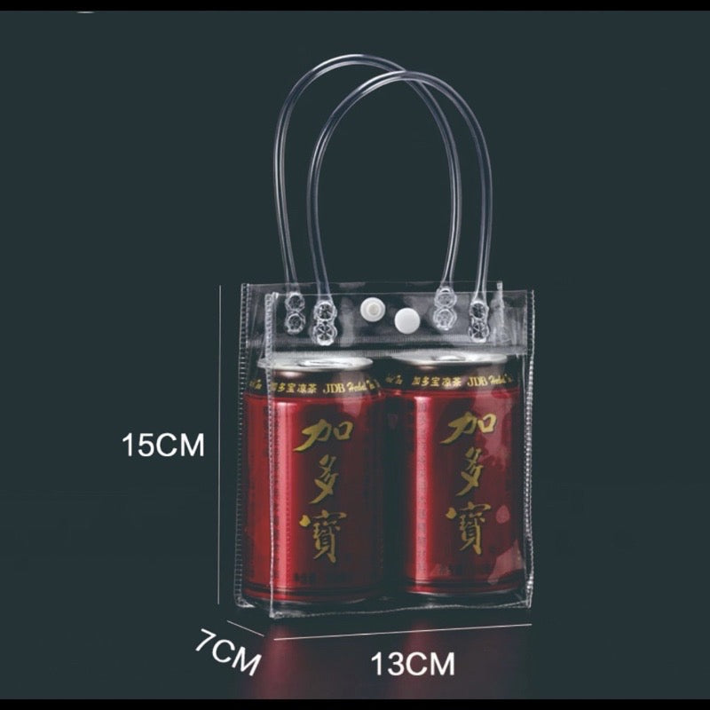 Plastic Transparent Bag/ PVC Bag Transparent Tote handbag gift Clear Gift Packaging Bag