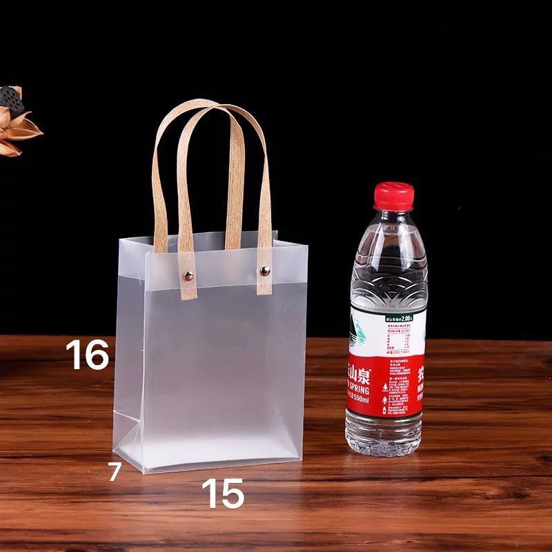 Frosted Tote Bag Plastic Gift Bag Souvenir Bag