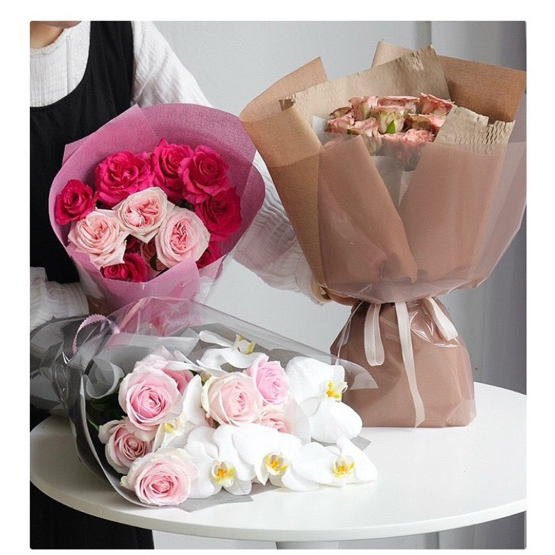 15pcs Thick Non-Woven Fabric Cloth Wrappers Bouquet Wrapping Materials