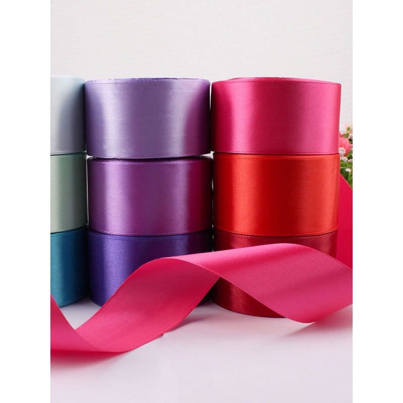 5cm Plain Satin Ribbon Gift Wrapping Bouquet Ribbon