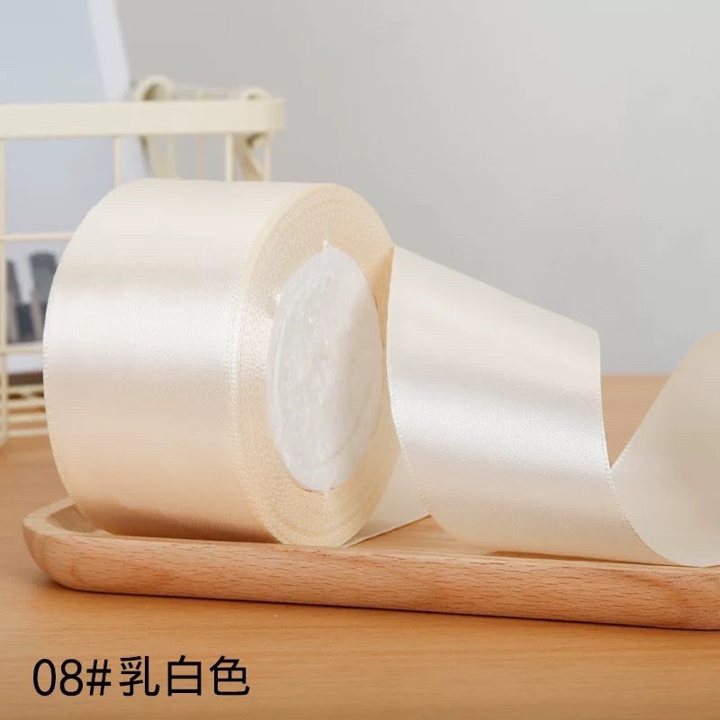 5cm Plain Satin Ribbon Gift Wrapping Bouquet Ribbon