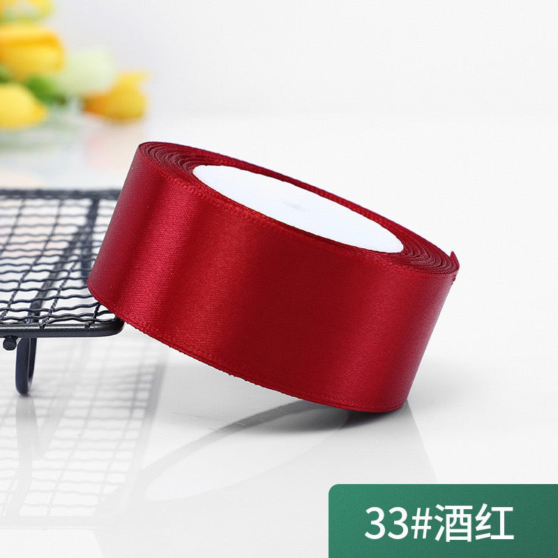 5cm Plain Satin Ribbon Gift Wrapping Bouquet Ribbon