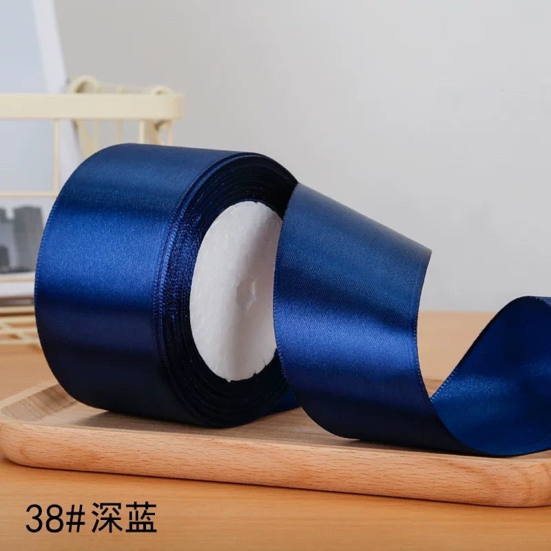5cm Plain Satin Ribbon Gift Wrapping Bouquet Ribbon