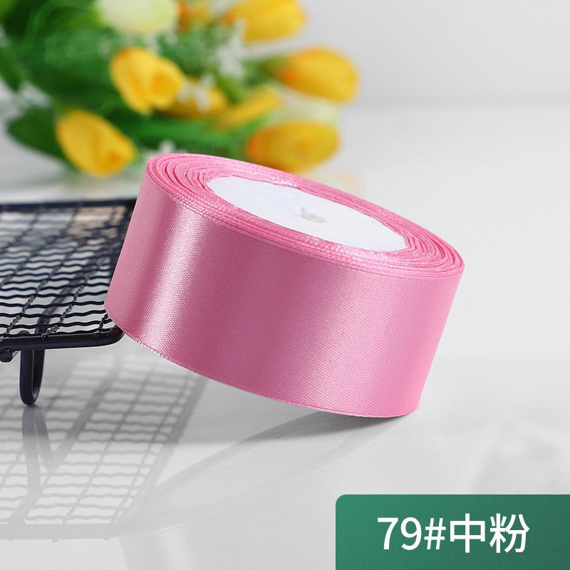 5cm Plain Satin Ribbon Gift Wrapping Bouquet Ribbon