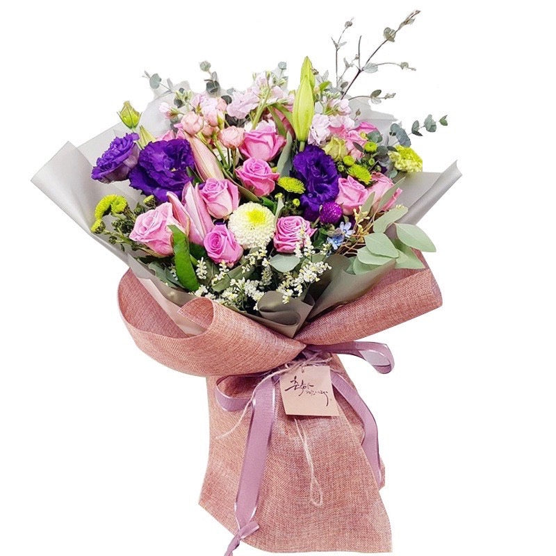 Floral Wrapping Net Yarn Colored Linen Bouquet Mesh Wrapper