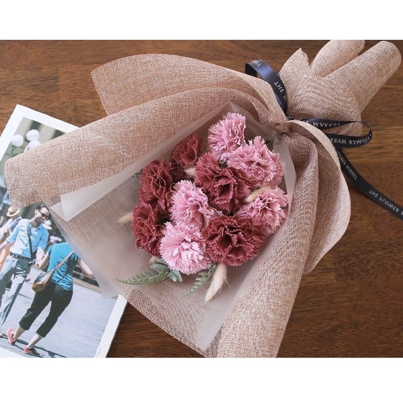 Floral Wrapping Net Yarn Colored Linen Bouquet Mesh Wrapper