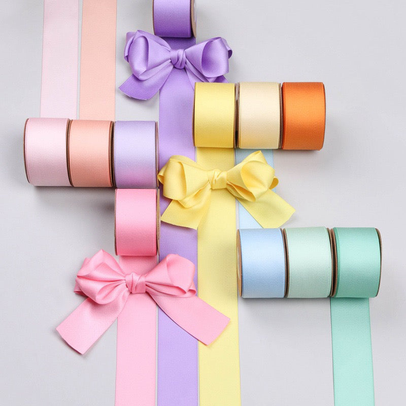 Wrapper Ribbon Style 100Yards 4cm Satin Ribbon Gift Wrapping Satin Ribbon – wrappers_manila