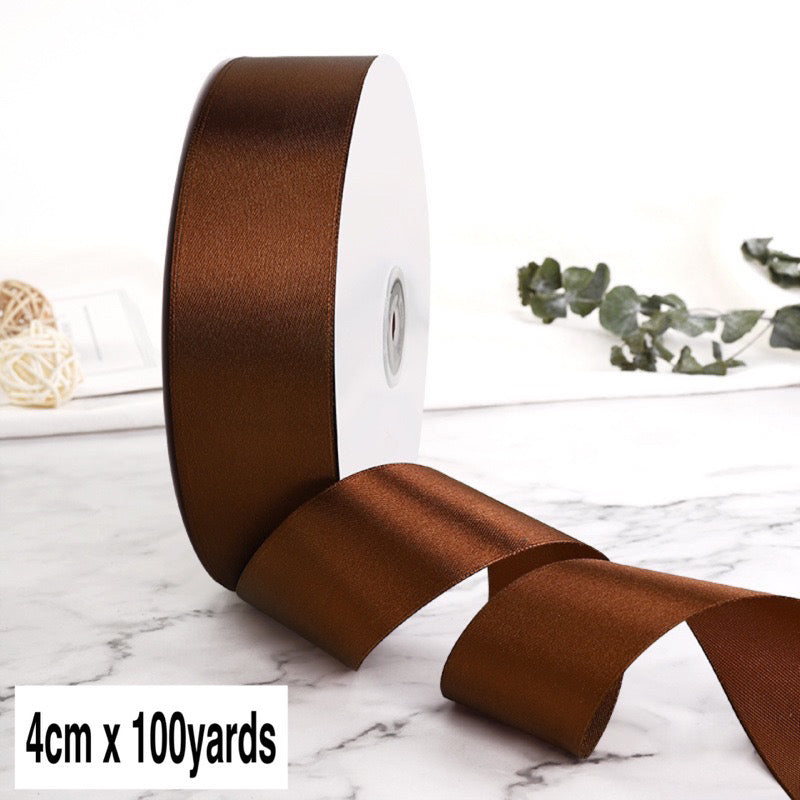 Wrapper Ribona 100Yards 4cm Satin Ribbon Gift Wrapping Satin Ribbon – wrappers_manila