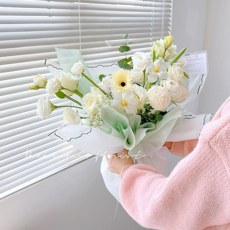 20pcs Handkerchief Style Wrappers Bouquet Wrapping Materials (Waterproof)