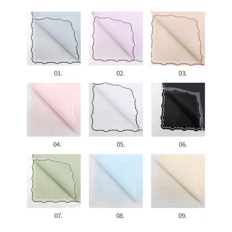 20pcs Handkerchief Style Wrappers Bouquet Wrapping Materials (Waterproof)