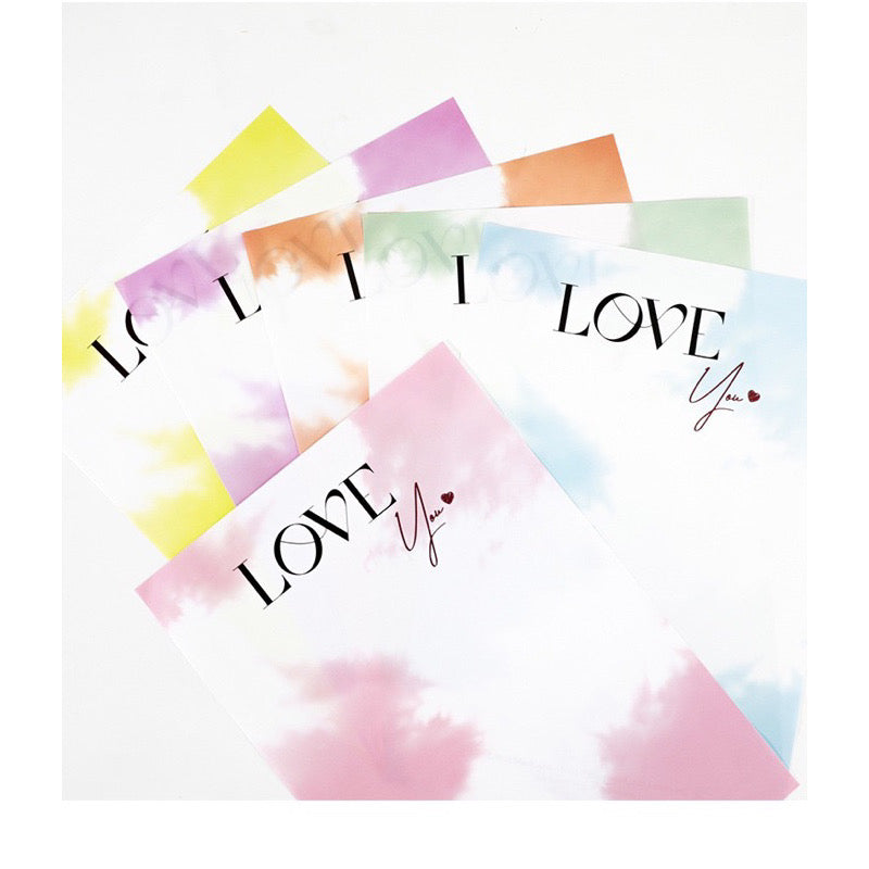20pcs Trending LOVE You Design Wrapper Bouquet Wrapping Paper (Paper Type)