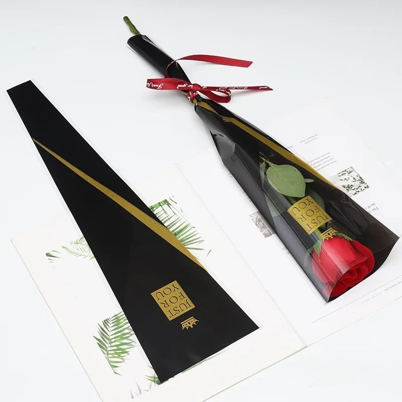 45pcs JUSTFORYOU Single Stem Rose Wrappers Bouquet Wrapping Paper