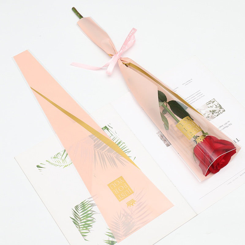 45pcs JUSTFORYOU Single Stem Rose Wrappers Bouquet Wrapping Paper