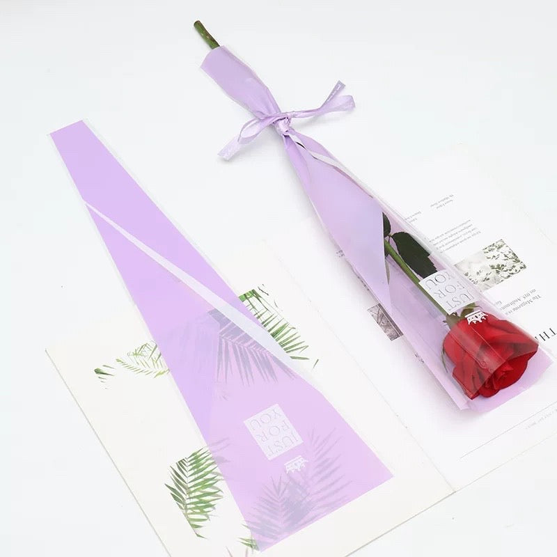 45pcs JUSTFORYOU Single Stem Rose Wrappers Bouquet Wrapping Paper