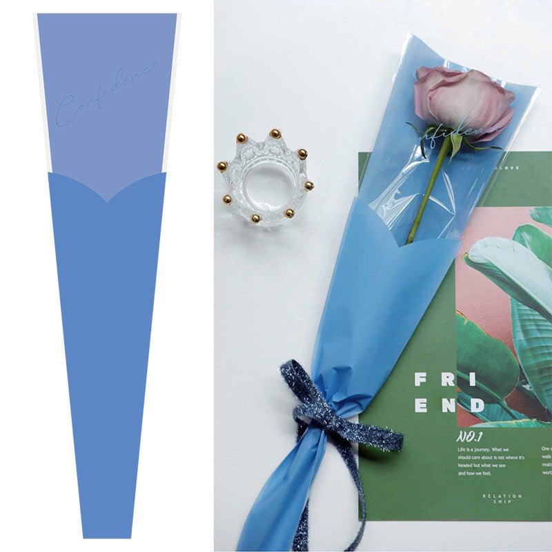 45pcs JUSTFORYOU Single Stem Rose Wrappers Bouquet Wrapping Paper